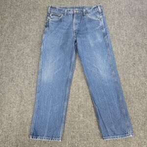 Carhartt B234 PRW Jeans Mens 36x30 Relaxed Fit Carpenter Blue Denim Workwear Y2K